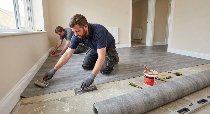 Sheet Linoleum Installation in Arlington, TX